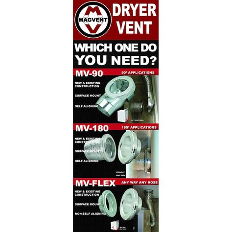 MagVent Indoor hook-up Dryer Vent Kit in the Dryer Vent Kits department ...