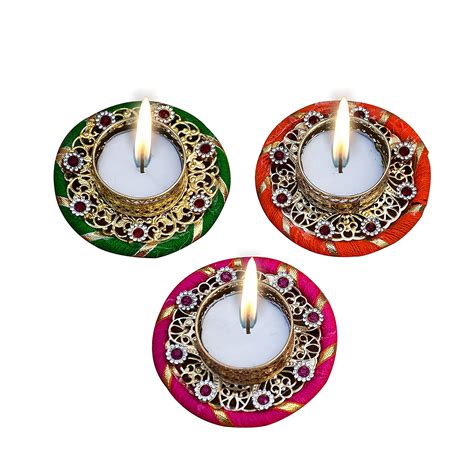 Handcrafted Shubh Labh With Tealight Candles | Combo Offer