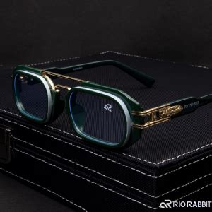 Buy RIO RABBT® G9 Green Full Rim Rectangle Eyeglasses: Stylish Blue ...