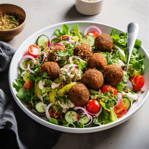 15-Minutes Falafel Salad Recipe (Nutritious And Flavorful) - Soup Chick