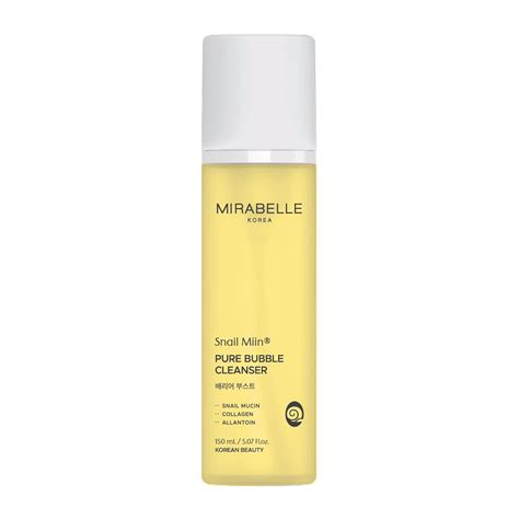 Mirabelle Korea Snail Miin Pure Bubble Cleanser 150ml | Korean Face ...