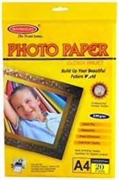 KODAK High Glossy high Gloss Photo Paper A4 Size - 180 gsm (20 Sheets ...