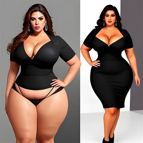 large and tall latina plus size girl with small head, broad shoulders, flat chest, slim hips ...