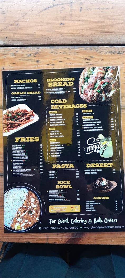 Menu at HUNGRY HEAD, Mumbai, Shop 1