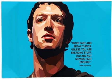 Mark Zuckerberg Motivational Wall Posters Paper Print - Personalities ...