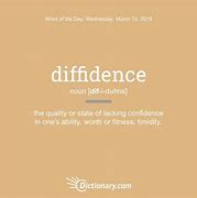 Image result for diffidence