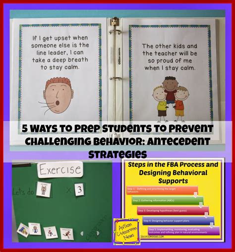 5 Ways to Prep Students to Prevent Challenging Behavior: Antecedent ...