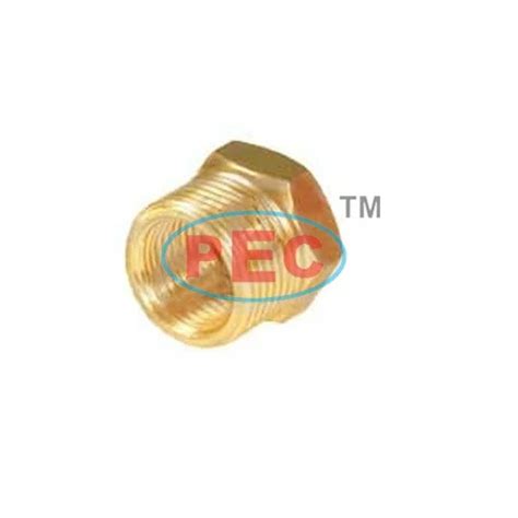 Brass Bush MxF with Polished Gold Surface - Best Price Pipe Fitting