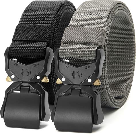 Buy CHAOREN Military Tactical Belt for Men, Heavy Duty Web Belts with ...