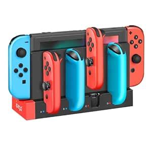 TNP Switch Charging Dock for Nintendo Switch Controller - 4 Joy-Con ...