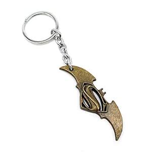 Indi Creation Superman Batman Stainless Steel Keychains Keyring ...