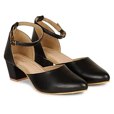 Buy Smart & Sleek Women's Comfortable Block Heels Sandal (Black ...