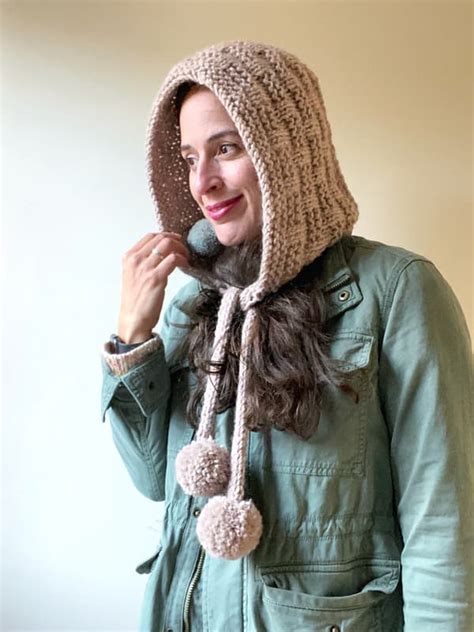 Free Knitting Pattern for a Hood Hat - Knitting Bee