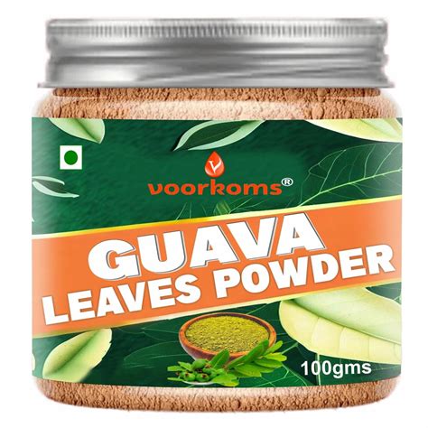 Buy Voorkoms Premium Guava Leaf Powder (100g | Natural Dried Leaves ...