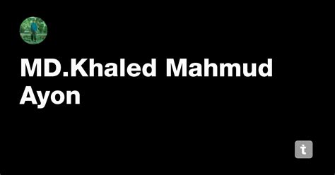 MD.Khaled Mahmud Ayon — Teletype