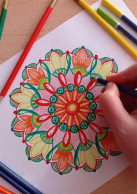 Mandala is not only about coloring, it's more of creating by yourself ...