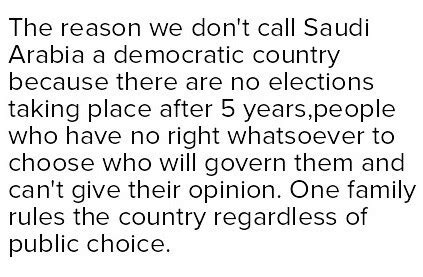 why are Saudi Arabia, Fiji and Estonia called non democratic countries ...