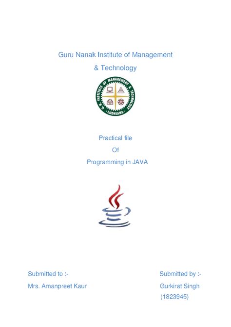 JAVA File gurkirat - Computer Graphics Practical Lab File - Guru Nanak ...