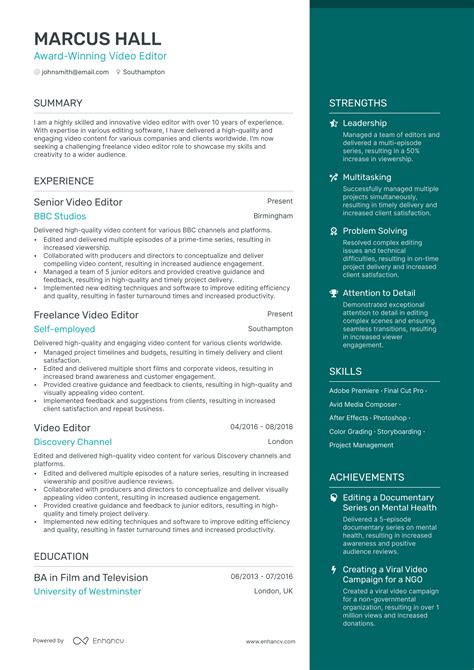 Image result for Video CV Script