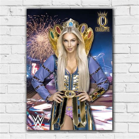 Charlotte Flair Arena Graphic WWE Print Poster – wrestlingshop.com