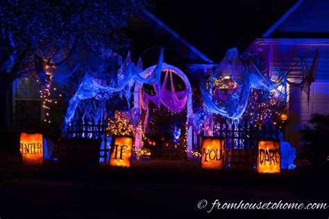 halloween outdoor lighting effects