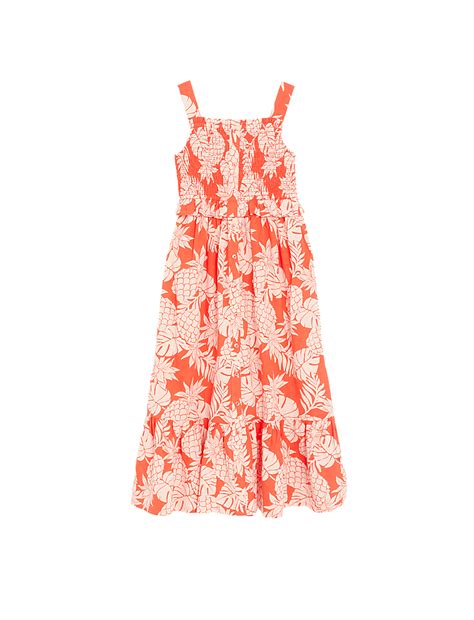 Buy Pure Cotton Pineapple Print Maxi Dress (6-16 Yrs) at Marks & Spencer