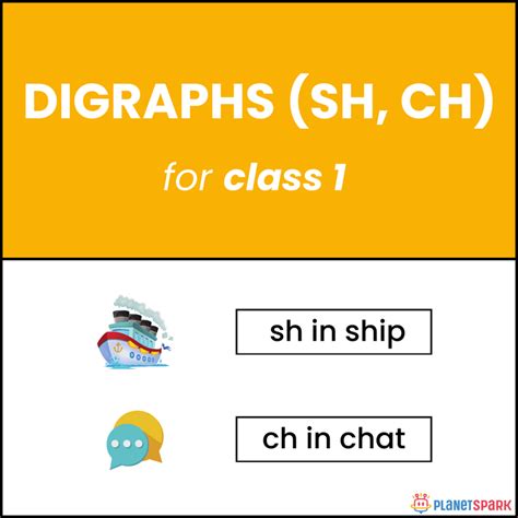 Digraphs ch, sh – Class 1 Phonics Worksheet | PlanetSpark