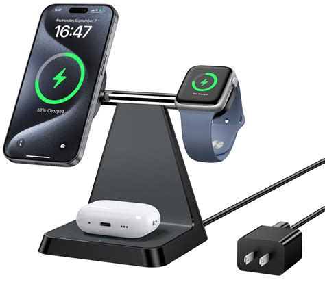 Amazon.com: Charging Station for Multiple Devices Apple: Woruda 3 in 1 ...