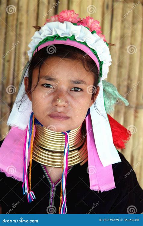 Long Neck Tribe in Thailand Editorial Stock Image - Image of coil ...
