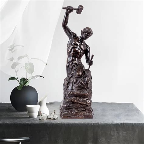 YouFine 18.5 Self Made Man Bronze Statues Self Made Man India | Ubuy