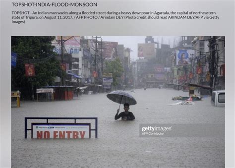 Fact Check; An old image of flooded street in Agartala is being shared ...