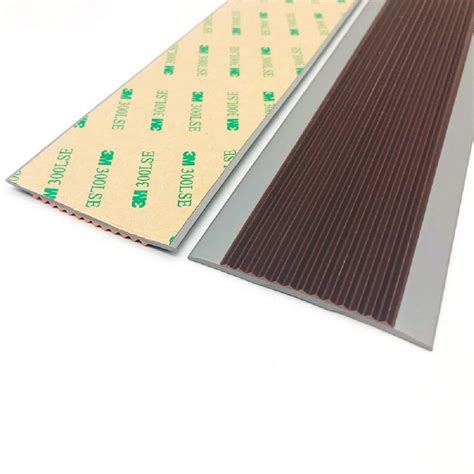 Buy 6M Indoor Outdoor Vinyl Rubber Stair Nosing Anti Slip Stair Treads ...
