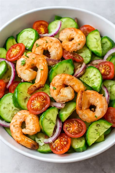 Fresh Cucumber Shrimp Salad Recipe - Easy, Light & Quick Now