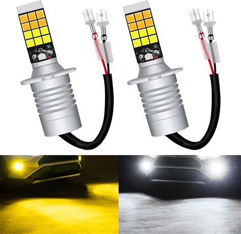Amazon.com: Qasim H3 LED Fog Light Bulbs Super Bright 6000K Xenon ...