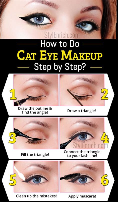 Cat Eye Makeup Tutorial 的图像结果