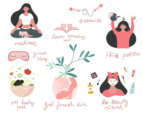 Self care and self love concept illustration. 2163078 Vector Art at ...