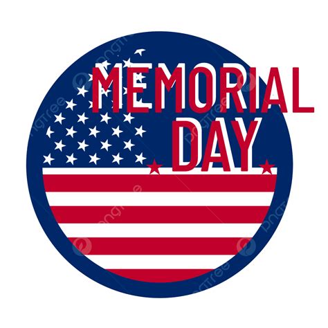 Memorial Day Flag Clipart Transparent PNG Hd, Blue Disc Flag Us Marshal ...