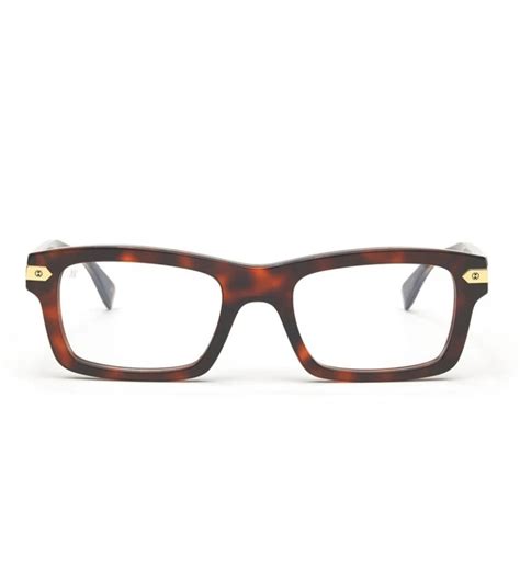 Hublot Unisex Havana Rectangular Optical Frame