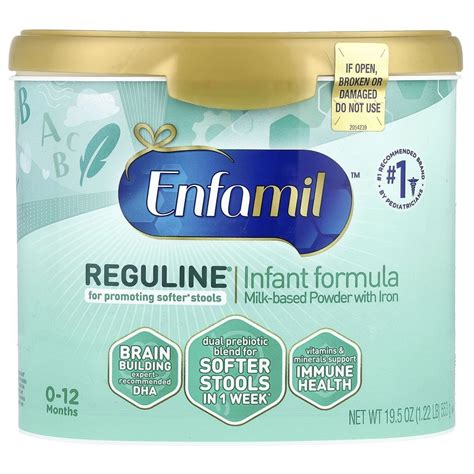 Enfamil, Reguline® Infant Formula, Milk-Based Powder With Iron, 0-12 ...