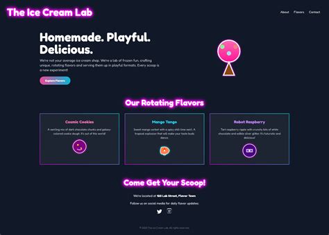 ice cream lab | Great design options