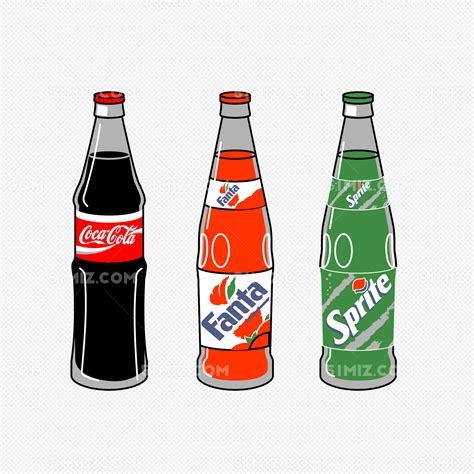 矢量瓶装可口可乐饮料图片素材免费下载 - 觅知网