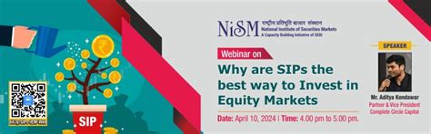 Webinar on -Why are SIPs the best way to Invest in Equity Markets ...
