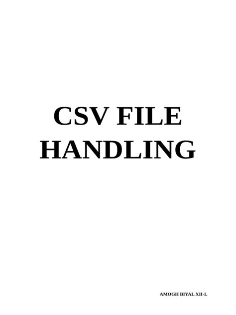 Image result for CSV File Processing