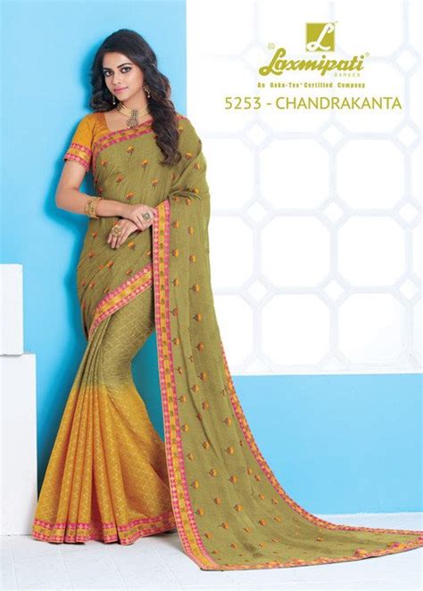 Laxmipati Nilaya 5253 Multicolor Chiffon Saree – SANSKAR