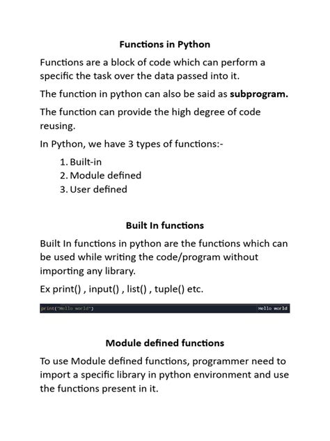 Image result for Creating Python Functions PDF