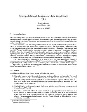 Fillable Online www3 ntu edu (Computational) Linguistic Style ...