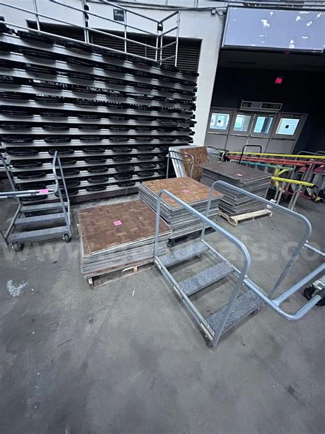 65 Sico Portable Floor Panels - 3' x 3' Dance Floor | AllSurplus