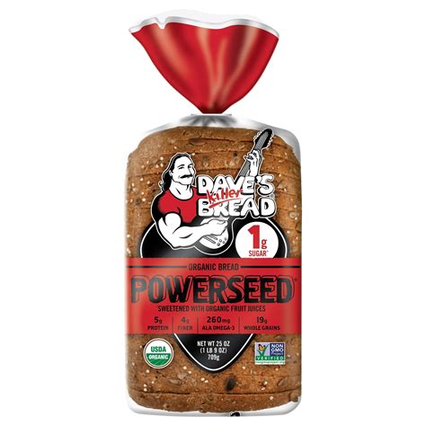 Dave's Killer Bread Powerseed Organic Bread 25 oz Healthy Whole Grain Loaf (Pack of 2) - Walmart.com