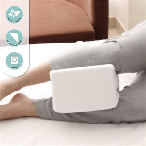 Moon Knee Pillow For Side Sleepers - Foam Wedge Contour - Leg Pillows ...