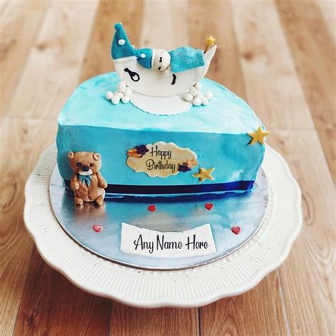 6 Month Birthday Cake With Your Name